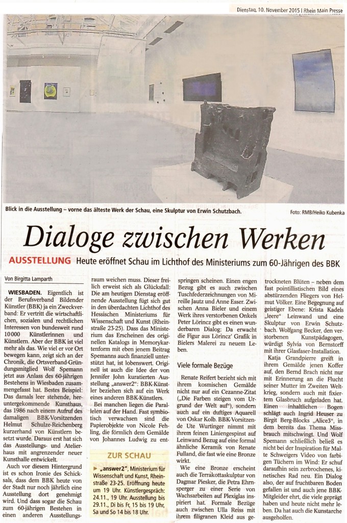 Wiesbadener Kurier/Tagblatt, November 2015