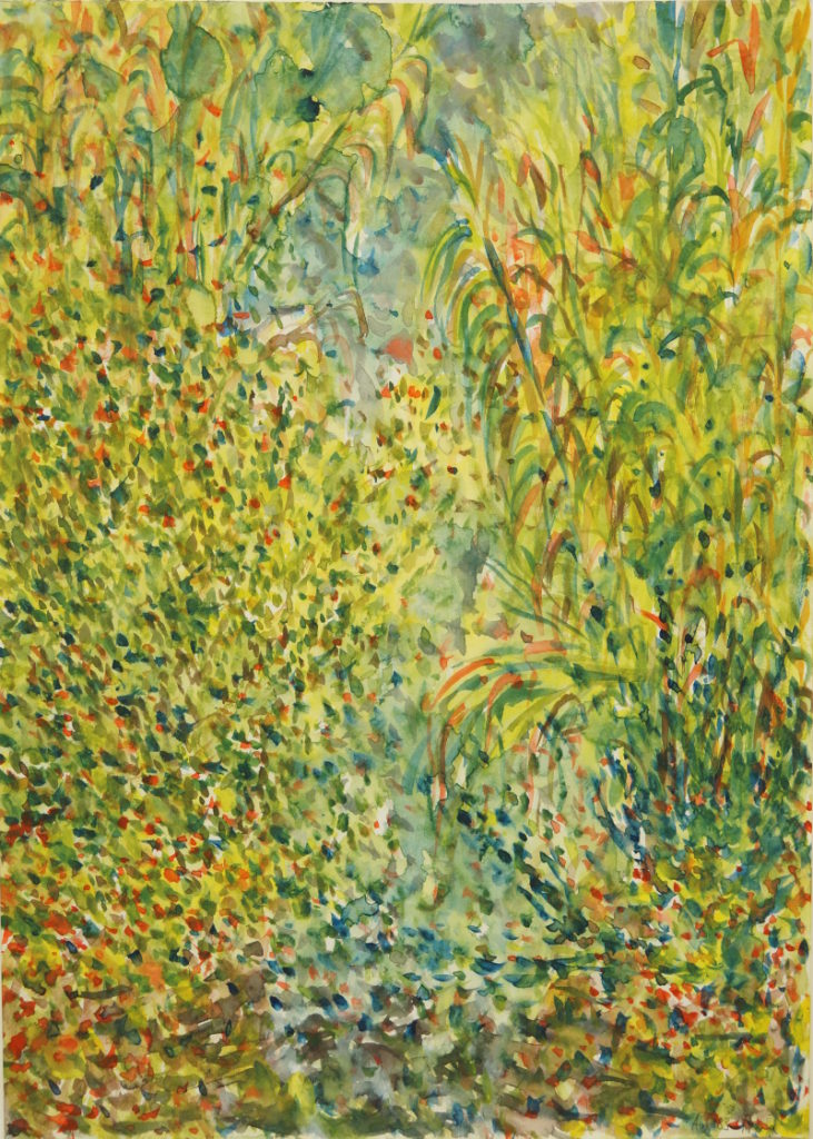 Pflanzen 1989, Aquarell auf Papier, 42x30 cm