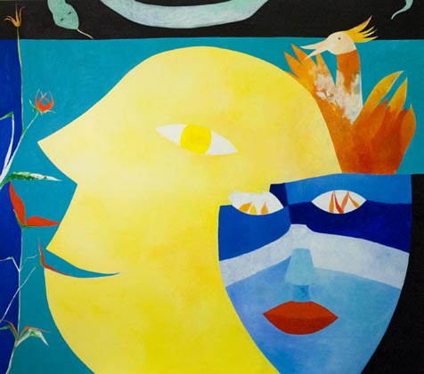  In paradise 2006, oil on canvas (sold) 1.60 m x 1.80 m 