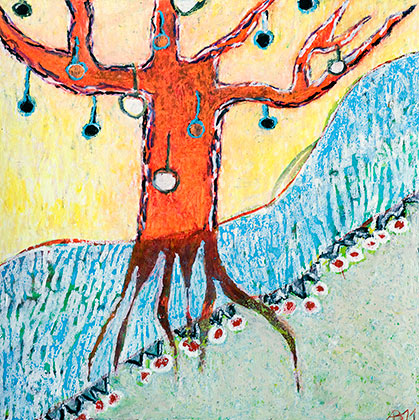  Tree 2011, mixture of techniques on paper 0.30 m x 0.30 m 