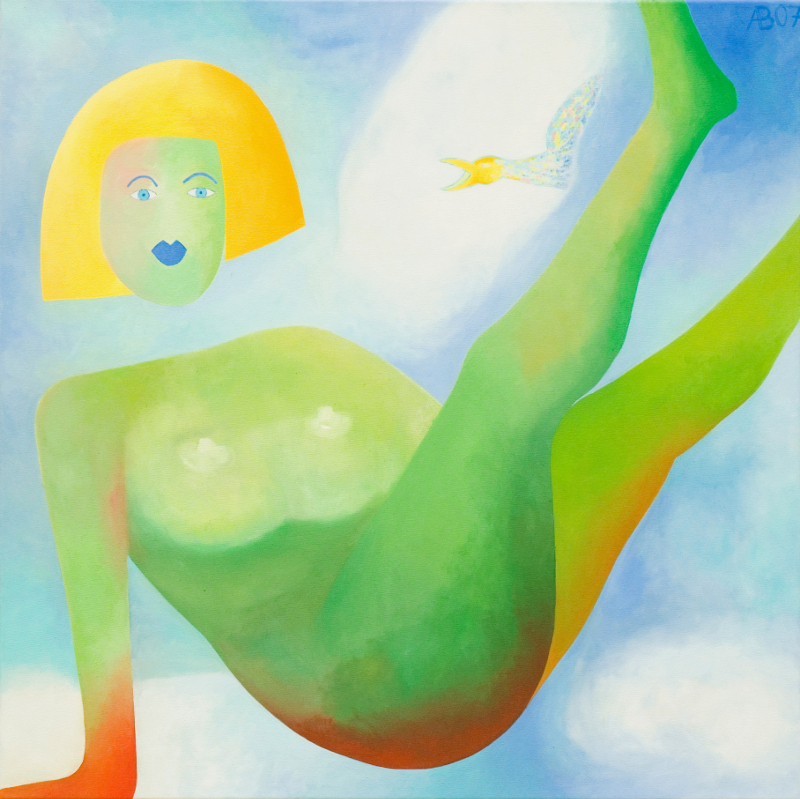  Venus in the clouds 2007, oil on canvas (sold) 1.00 m x 1.00 m 